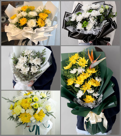四川成都彭州市小鱼洞镇白事花束代送